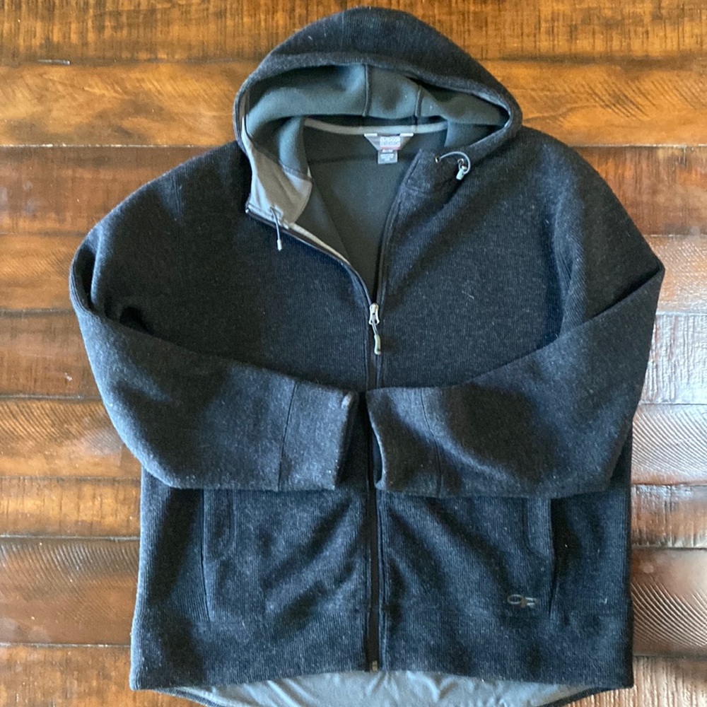 Like new Outdoor Research hooded zip jacket
